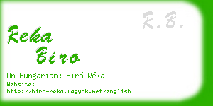 reka biro business card